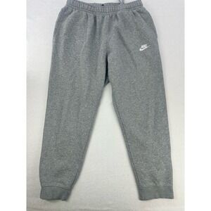 Nike Women's Sportswear Essential Fleece Sweatpants Grey Size Large